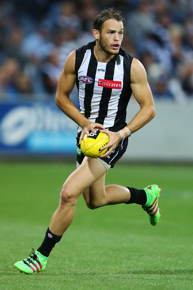 AFL 2016 NAB Challenge - Geelong v Collingwood James Aish impressed his coach under the lights at Simonds Stadium - ${keywords}